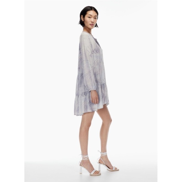 Wilfred | NWT Barossa Dress Size Small Dusky Grn/Granite Blue Aritzia - Picture 3 of 8